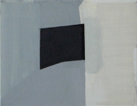 gray black abstract painting