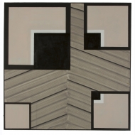 multi colored tans and black abstract painting