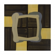 tan grays black abstract painting