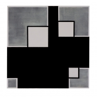 gray black abstract painting