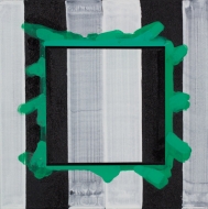 green black gray abstract painting