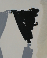 gray black abstract painting