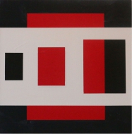 red black gray abstract painting