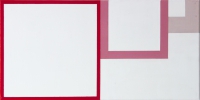 white red pink abstract painting