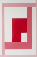 red and grays abstract painting