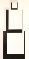 beige black abstract painting