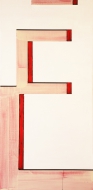 pink red abstract painting