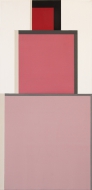 pink red black beigh abstract painting