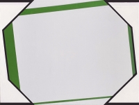 gray green abstract painting