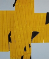 yellow black gray abstract