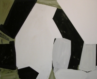 gray black abstract painting