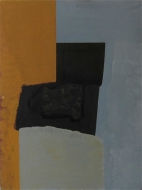 brown black gray abstract painting