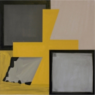 yellow black gray abstract